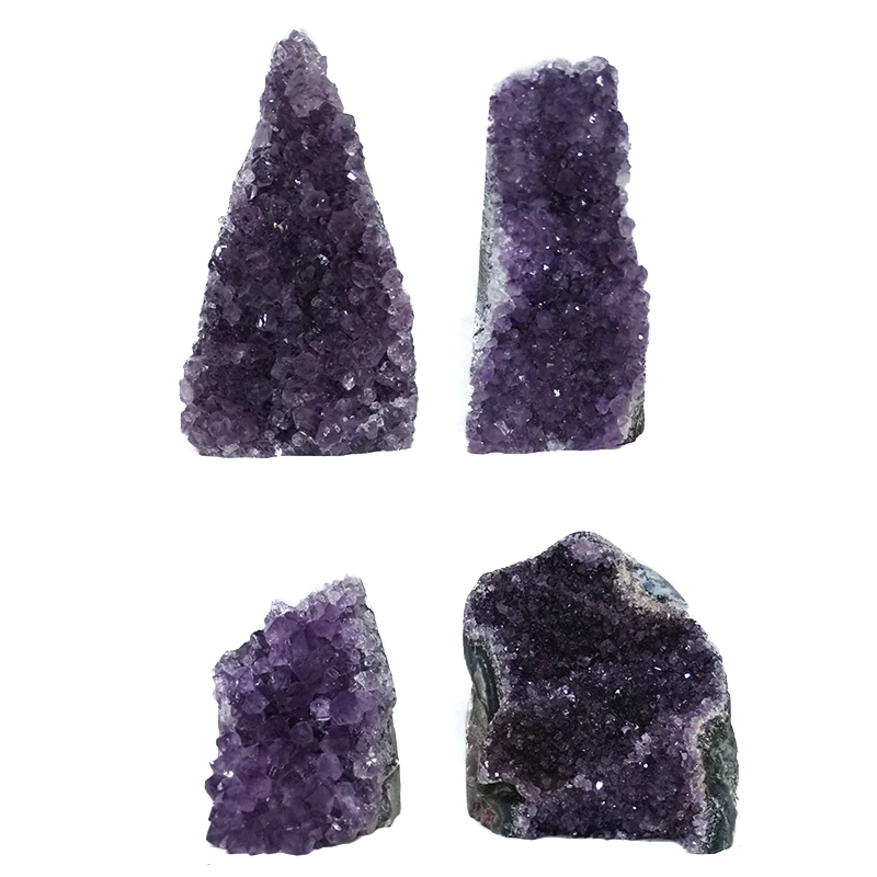 2.66kg Amethyst Crystal Geode Specimen Set 4 Pieces DK928 3 methyst-Crystal-Geode-Specimen-DK928 | Himalayan Salt Factory
