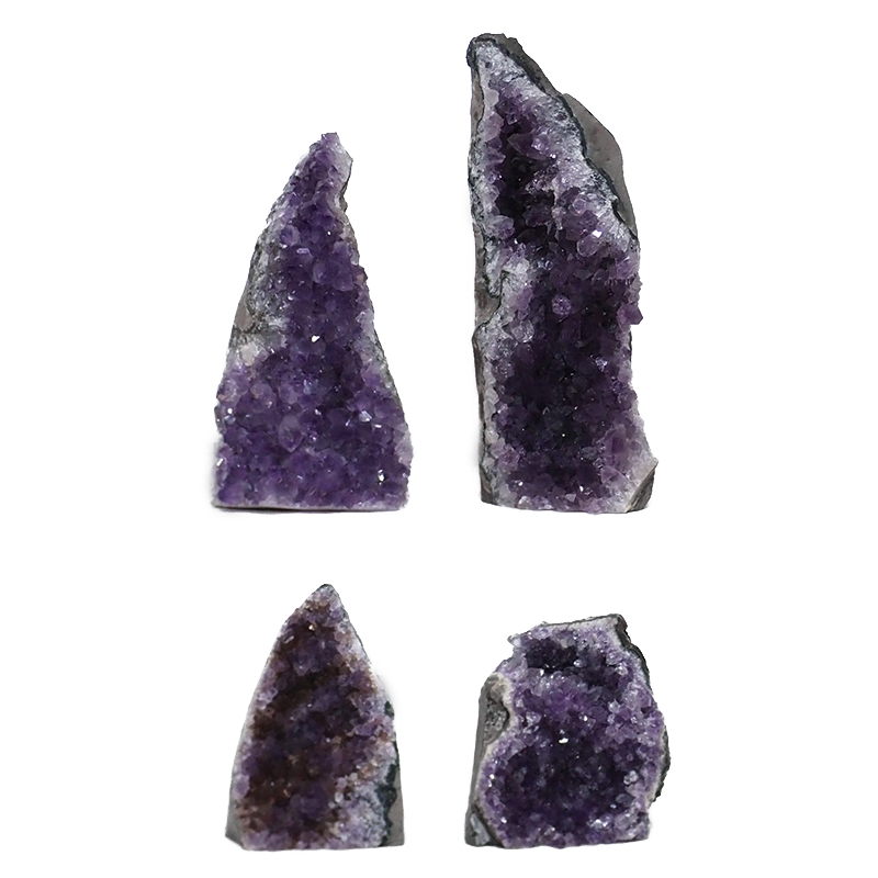 2.62kg Amethyst Crystal Geode Specimen Set 4 Pieces DK930 3 methyst-Crystal-Geode-Specimen-DK930 | Himalayan Salt Factory