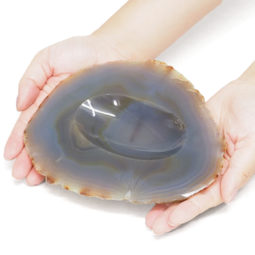 Natural Agate Crystal Bowl DN1834 | Himalayan Salt Factory