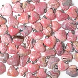 Rhodochrosite Polished Heart Pendant (2cm-3cm) | Himalayan Salt Factory