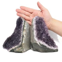 2.78kg Amethyst Crystal Geode Specimen Set 2 Pieces DN1846 5 Amethyst Crystal Geode Specimen Set 2 Pieces DN1846 | Himalayan Salt Factory