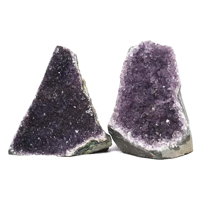2.78kg Amethyst Crystal Geode Specimen Set 2 Pieces DN1846 3 Amethyst Crystal Geode Specimen Set 2 Pieces DN1846 | Himalayan Salt Factory