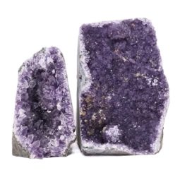 Amethyst Crystal Geode Specimen Set 2 Pieces DN1847 | Himalayan Salt Factory