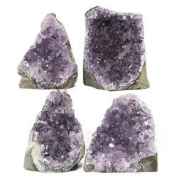 Amethyst Crystal Geode Specimen Set 2 Pieces DN1851 | Himalayan Salt Factory