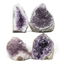Amethyst Crystal Geode Specimen Set 2 Pieces DN1852 | Himalayan Salt Factory