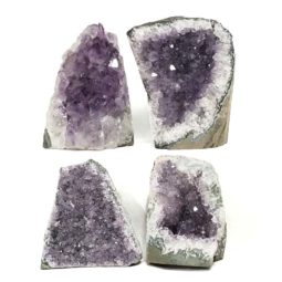 Amethyst Crystal Geode Specimen Set 2 Pieces DN1853 | Himalayan Salt Factory