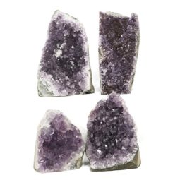 Amethyst Crystal Geode Specimen Set 2 Pieces DN1856 | Himalayan Salt Factory