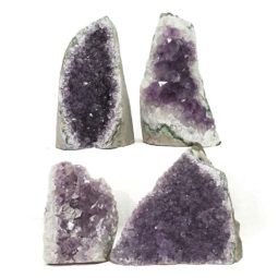 Amethyst Crystal Geode Specimen Set 2 Pieces DN1859 | Himalayan Salt Factory