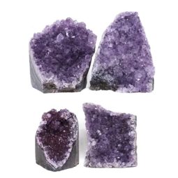 Amethyst Crystal Geode Specimen Set 4 Pieces DK959 | Himalayan Salt Factory