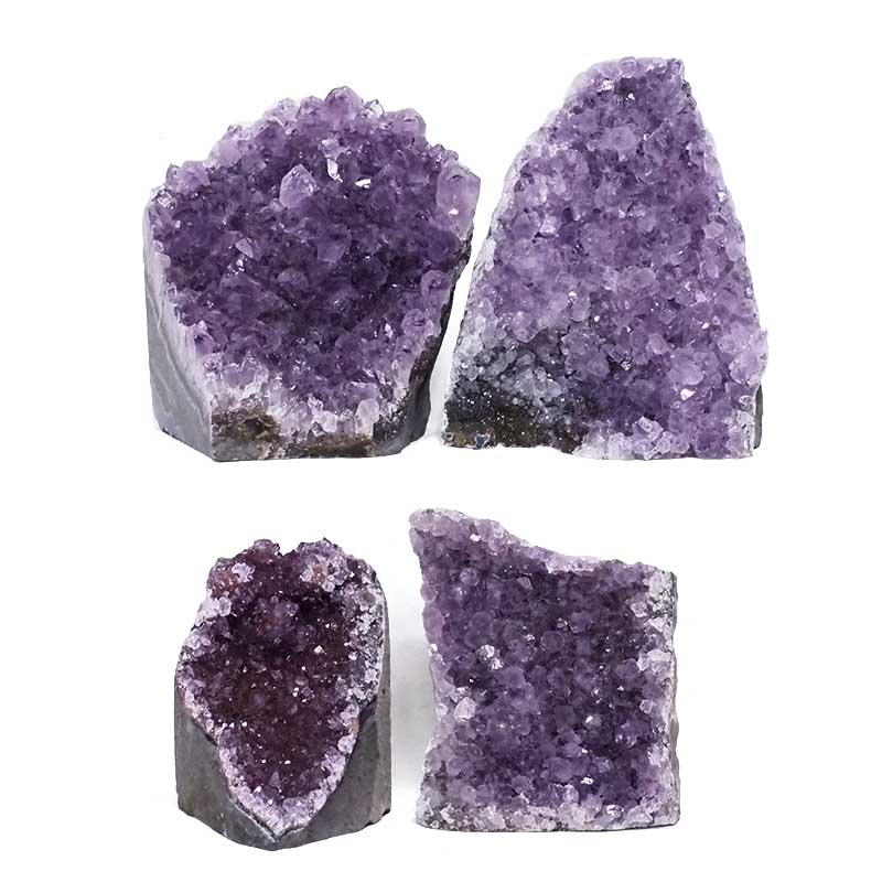 3.24kg Amethyst Crystal Geode Specimen Set 4 Pieces DK959 3 Amethyst Crystal Geode Specimen Set 4 Pieces DK959 | Himalayan Salt Factory
