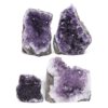 3.40kg Amethyst Crystal Geode Specimen Set 4 Pieces DK962 1 Amethyst Crystal Geode Specimen Set 4 Pieces DK962 | Himalayan Salt Factory
