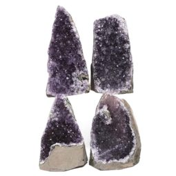 Amethyst Crystal Geode Specimen Set 2 Pieces DN1860 | Himalayan Salt Factory
