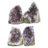2.77kg Amethyst Crystal Geode Specimen Set 4 Pieces DR501 1 Amethyst Crystal Geode Specimen Set 4 Pieces DR501 | Himalayan Salt Factory