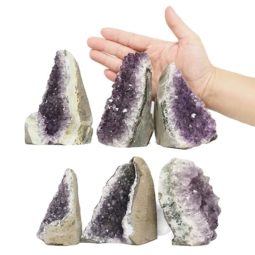2.67kg Amethyst Crystal Geode Specimen Set 6 Pieces L354 5 Amethyst Crystal Geode Specimen Set 6 Pieces L354 | Himalayan Salt Factory