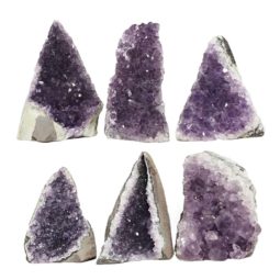 Amethyst Crystal Geode Specimen Set 6 Pieces L354 | Himalayan Salt Factory