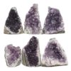 Amethyst Crystal Geode Specimen Set 6 Pieces L358 | Himalayan Salt Factory