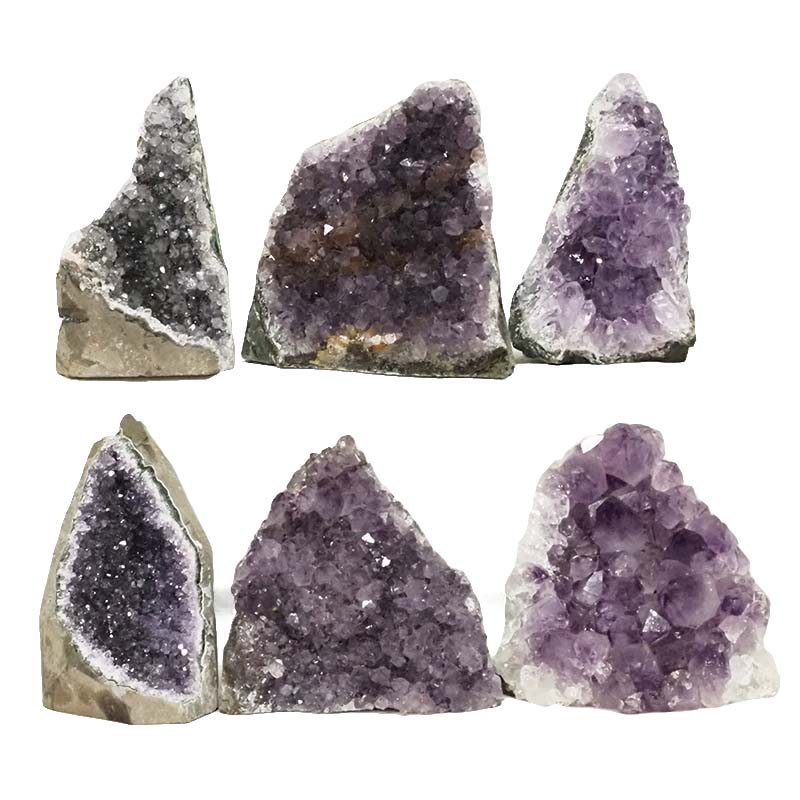 2.81kg Amethyst Crystal Geode Specimen Set 6 Pieces L361 3 Amethyst Crystal Geode Specimen Set 6 Pieces L361 | Himalayan Salt Factory