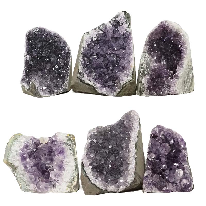 2.77kg Amethyst Crystal Geode Specimen Set 6 Pieces L363 3 Amethyst Crystal Geode Specimen Set 6 Pieces L363 | Himalayan Salt Factory