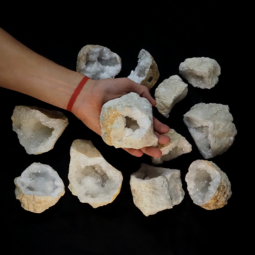 Natural-Calcite-Geode-Druze-Pieces-Parcel-DK972 | Himalayan Salt Factory