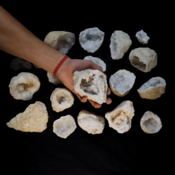 Natural-Calcite-Geode-Druze-Pieces-Parcel-DK974 | Himalayan Salt Factory