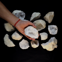 Natural-Calcite-Geode-Druze-Pieces-Parcel-DK977 | Himalayan Salt Factory