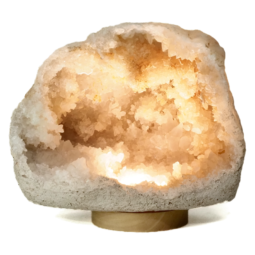 Natural-Calcite-Geode-Lamp-with-Large-LED-Light-Base-DS2510 | Himalayan Salt Factory