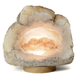 Natural-Calcite-Geode-Lamp-with-Large-LED-Light-Base-DS2511 | Himalayan Salt Factory