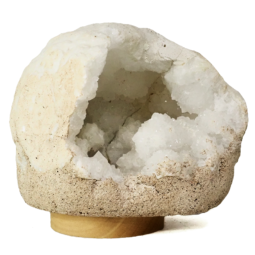 Natural-Calcite-Geode-Lamp-with-Large-LED-Light-Base-DS2517 | Himalayan Salt Factory