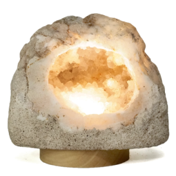 Natural-Calcite-Geode-Lamp-with-Large-LED-Light-Base-DS2518 | Himalayan Salt Factory