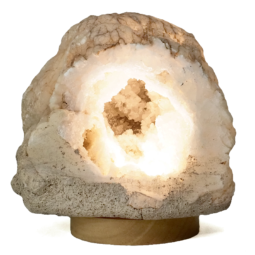 Natural-Calcite-Geode-Lamp-with-Large-LED-Light-Base-DS2521 | Himalayan Salt Factory