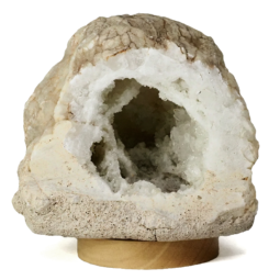 Natural-Calcite-Geode-Lamp-with-Large-LED-Light-Base-DS2521 | Himalayan Salt Factory