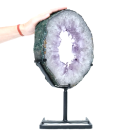 Natural-Amethyst-Ring-Slice-on-Stand-DS2555 | Himalayan Salt Factory