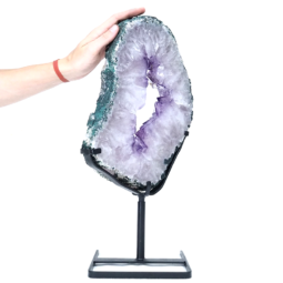 Natural-Amethyst-Ring-Slice-on-Stand-DS2561 | Himalayan Salt Factory