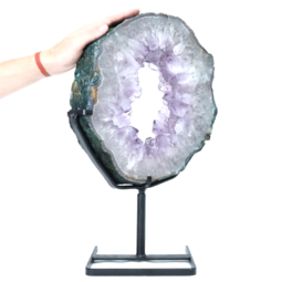 Natural-Amethyst-Ring-Slice-on-Stand-DS2563 | Himalayan Salt Factory