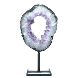 Natural-Amethyst-Ring-Slice-on-Stand-DS2565 | Himalayan Salt Factory
