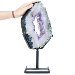 Natural-Amethyst-Ring-Slice-on-Stand-DS2569 | Himalayan Salt Factory