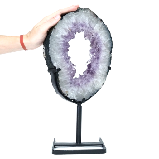 Natural-Amethyst-Ring-Slice-on-Stand-DS2570 | Himalayan Salt Factory