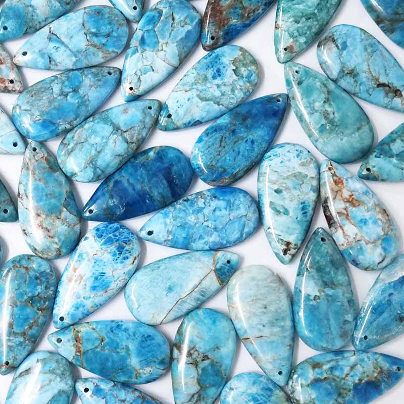 Natural Blue Apatite Crystal Pendant Stone 5 Natural Blue Apatite Crystal Stone Pendant | Himalayan Salt Factory