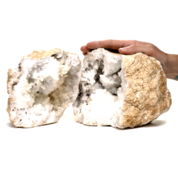 Natural-Calcite-Geode-Pair-J2053 | Himalayan Salt Factory