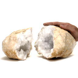 Natural-Calcite-Geode-Pair-J2054 | Himalayan Salt Factory
