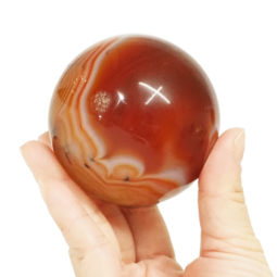 Natural Carnelian Sphere DK990 | Himalayan Salt Factory