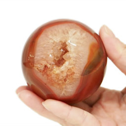 Natural Carnelian Sphere DK991 | Himalayan Salt Factory