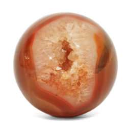 Natural Carnelian Sphere DK991 | Himalayan Salt Factory