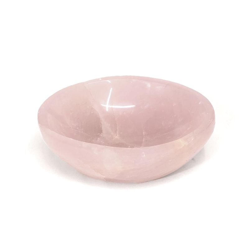 0.94kg Rose Quartz Bowl DS2576 3 Rose-Quartz-Bow-DS2576 | Himalayan Salt Factory