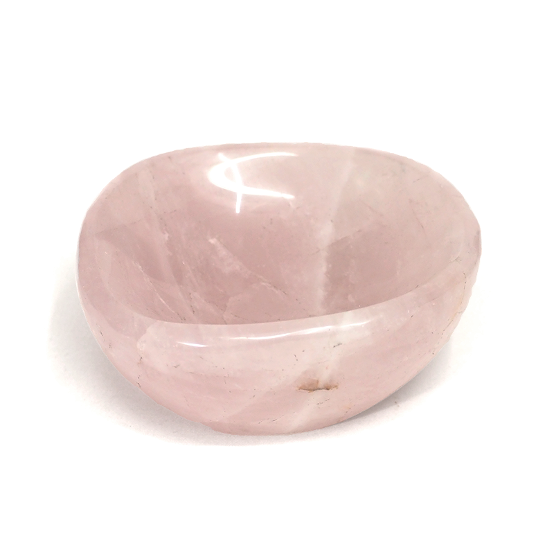 0.6kg Rose Quartz Bowl DS2581 3 Rose-Quartz-Bow-DS2581 | Himalayan Salt Factory