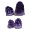 2.82kg Amethyst Polished Crystal Geode Specimen Set 4 Pieces DV6 1 Amethyst Polished Crystal Geode Specimen Set 4 Pieces DV5 | Himalayan Salt Factory