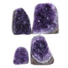 2.94kg Amethyst Polished Crystal Geode Specimen Set 4 Pieces DV8 1 Amethyst Polished Crystal Geode Specimen Set 4 Pieces DV8 | Himalayan Salt Factory