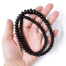 Elite Shungite Beads Necklace | Himalayan Salt Factory