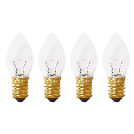 Long-life Salt Lamp Light Bulbs – 4 Pack (12V-12W) | Himalayan Salt Factory