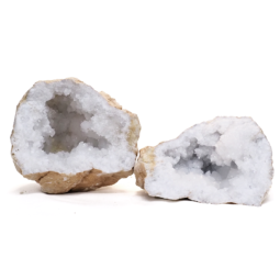 Natural-Calcite-Geode-Pair-J2071 | Himalayan Salt Factory